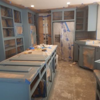 Blue Kitchen unfinished