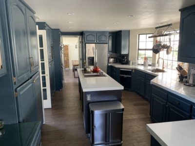 1 5 3 blue kitchen