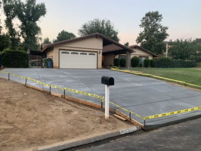 3 1 2 poured driveway